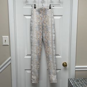 Snakeskin Faux Leather Leggings/Pants